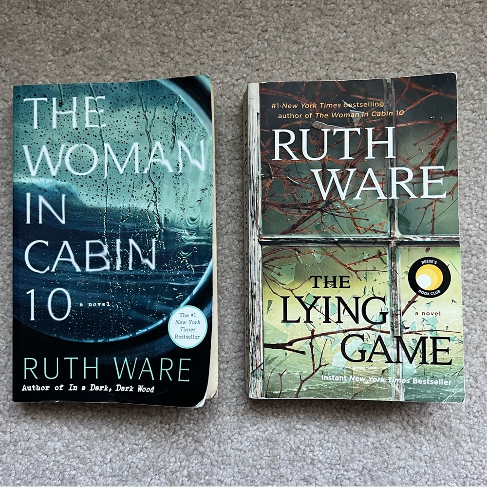 Pair of Ruth Ware Thrillers- The Woman in Cabin 10 & The Lying Game